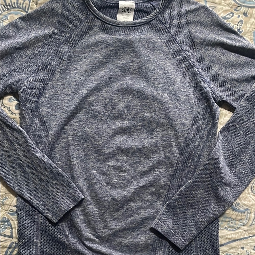 Girl’s Athletic Blue Workout Top